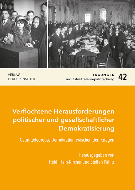 das Cover des Sammelbands Verflochtene Herausforderungen, herausgegeben von Heidi Hein-Kircher und Steffen Kailitz