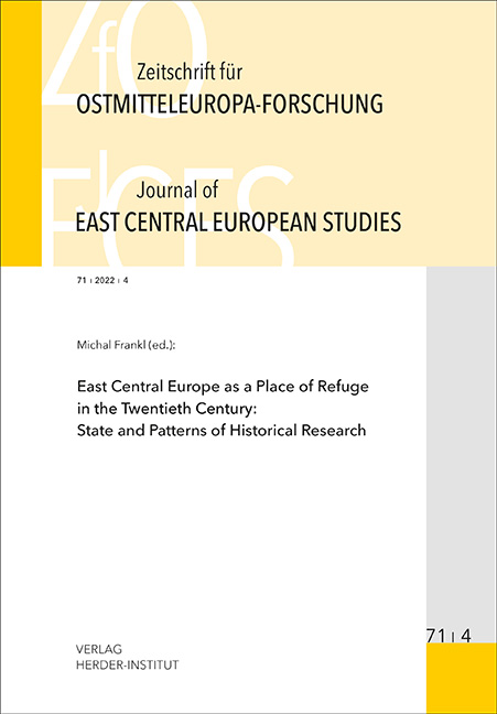 das Cover der Zeitschrift für Ostmitteleuropaforschung, Ausgabe 4/2022