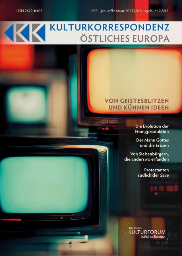 das Cover der Ausgabe 1/23 der Zeitschrift "Kulturkorrespondenz Östliches Europa"